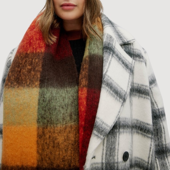 NOIZE - Kort Plus Long Length Vegan Wool Coat- Size: S - Picture 5 of 5